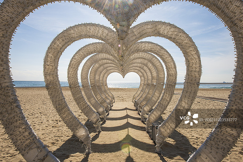 釜山海云台海滩图片素材