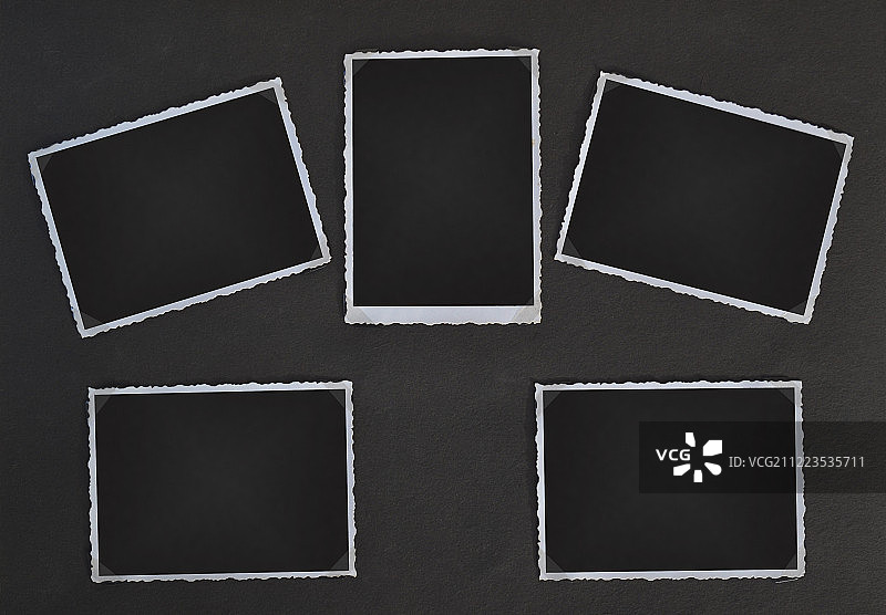 方形排列的相框图片，充满怀旧感图片素材