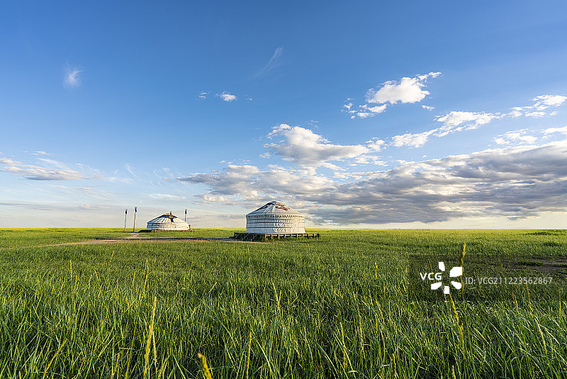 草原蒙古包图片素材