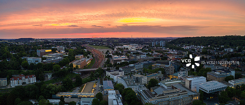 亚琛日落图片素材