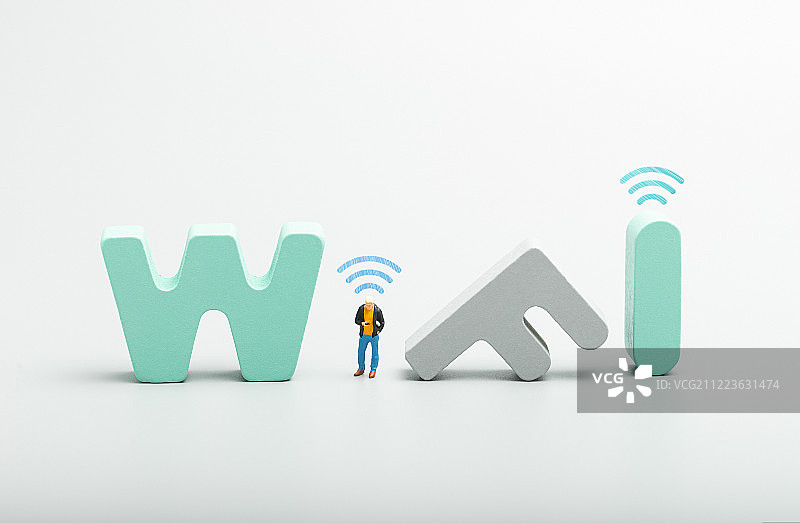 互联网wifi积木图片素材