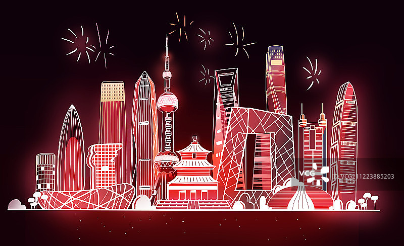 春节建筑图片素材