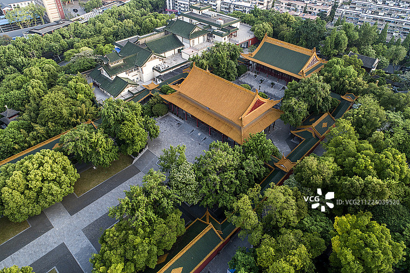 南京 朝天宫 古建筑群 航拍图片素材