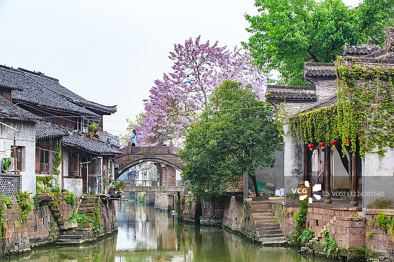 浙江省湖州市德清新市古镇图片素材