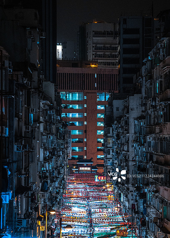 香港庙街风光图片素材