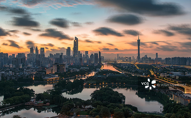 广州城东山公园视角图片素材