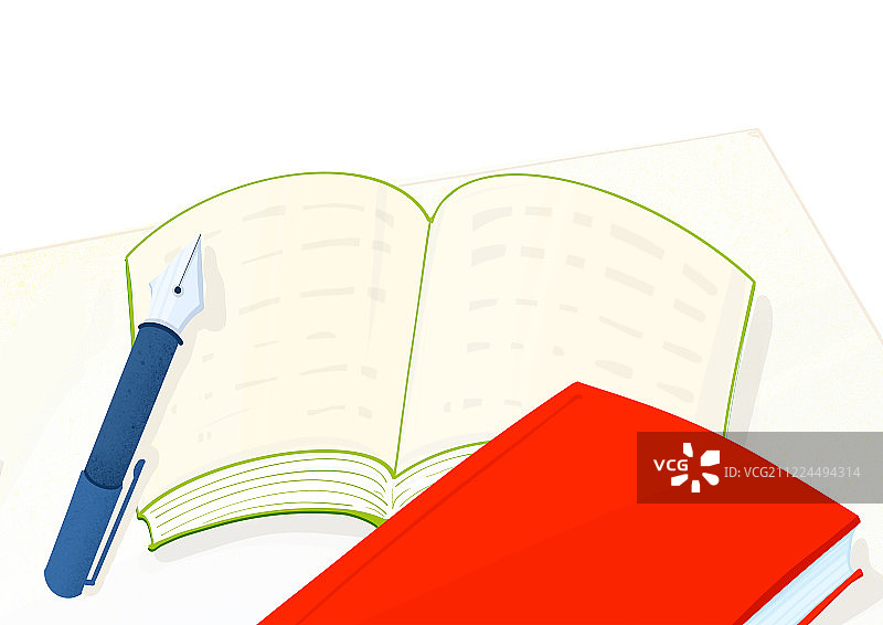 简约插画努力学习不忘初心图片素材