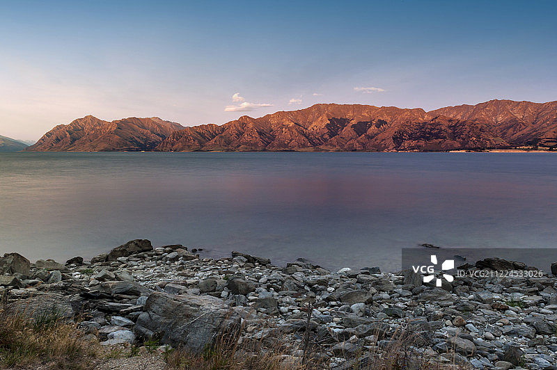 位于新西兰奥塔哥地区的哈威亚湖图片素材