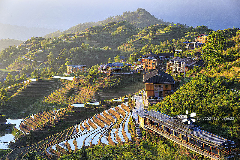 龙脊梯田风光图片素材