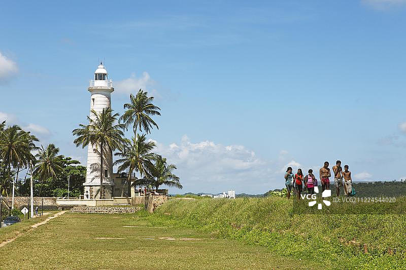 亚洲斯里兰卡加勒堡灯塔图片素材