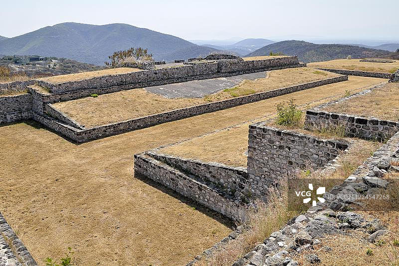 中美洲墨西哥，索奇卡尔科遗址的东方球场图片素材