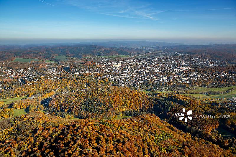 德国北莱茵-威斯特法伦州阿恩斯贝格秋景图片素材