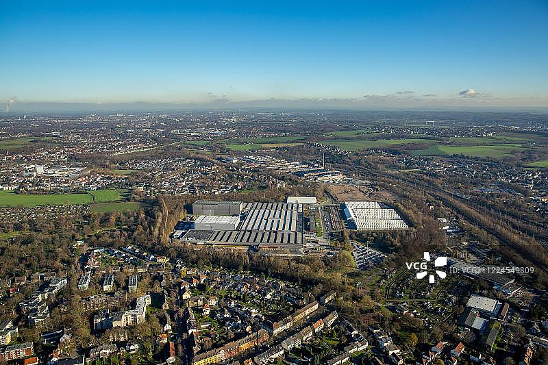 德国北莱茵-威斯特法伦州波鸿朗根德雷尔欧宝工厂3号和2号的拆除工程图片素材