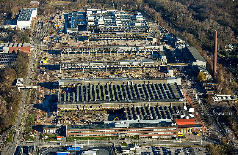 德国波鸿朗根德雷尔欧宝2号工厂拆除工程图片素材