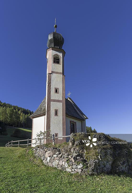 意大利南蒂罗尔省维尔诺斯的圣约翰内斯小教堂图片素材