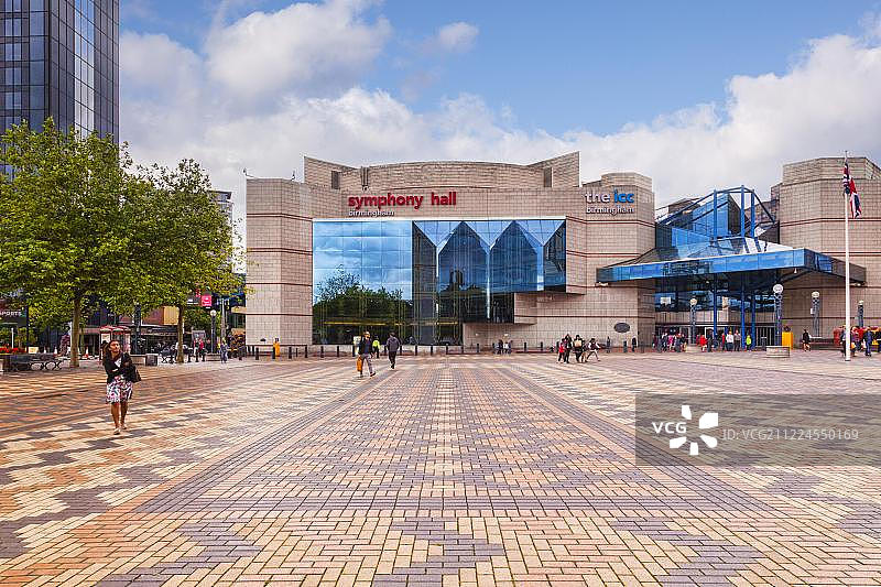 英国伯明翰宽街交响乐厅和ICC图片素材