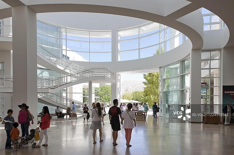 洛杉矶盖蒂中心艺术博物馆入口大厅图片素材