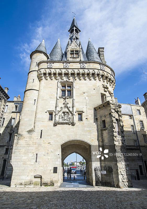 卡约门，法国波尔多历史名城之门图片素材