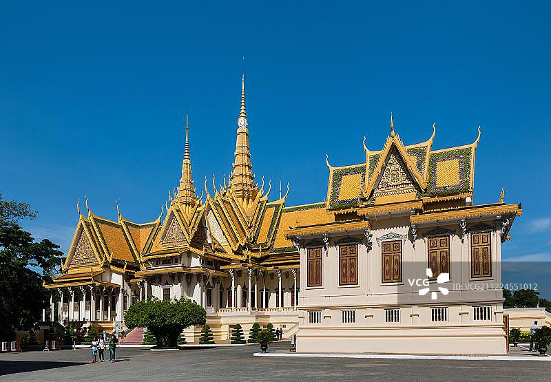 柬埔寨金边王宫候车厅图片素材