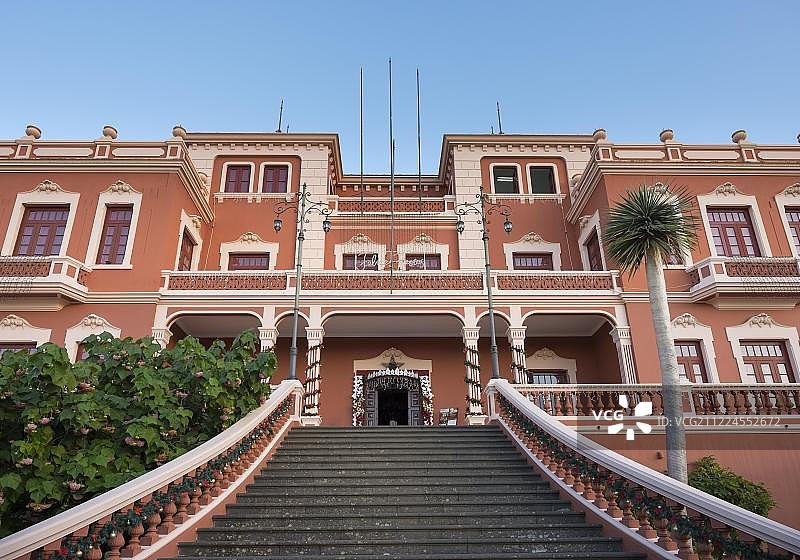 塔奥罗学院，西班牙特内里费岛，欧洲图片素材