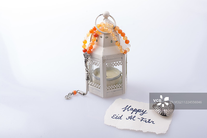 带有信息的宗教灯笼特写图片素材