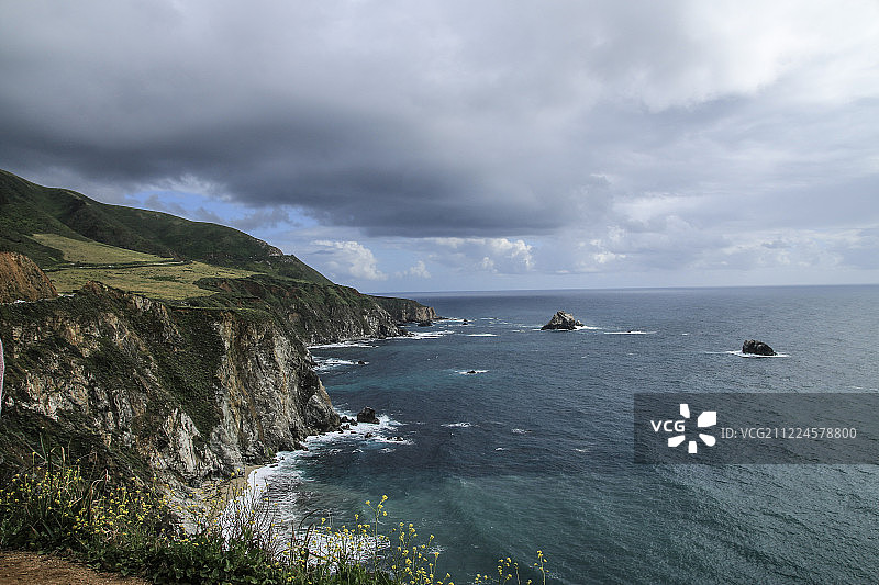 大瑟尔海岸线图片素材