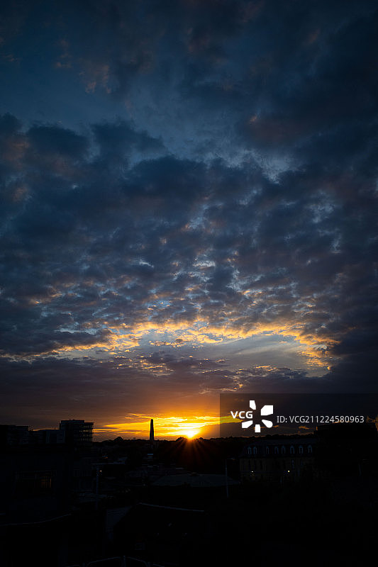 凤凰公园日落图片素材