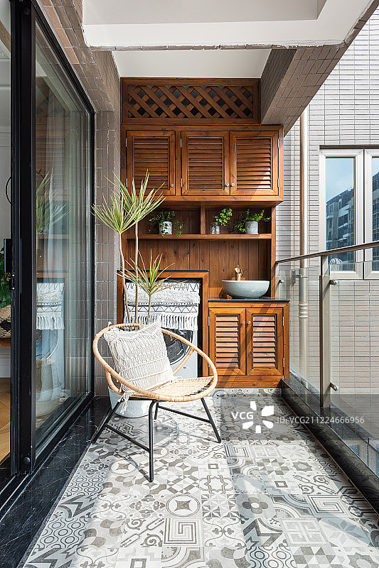 现代装修风格精致阳台图片素材