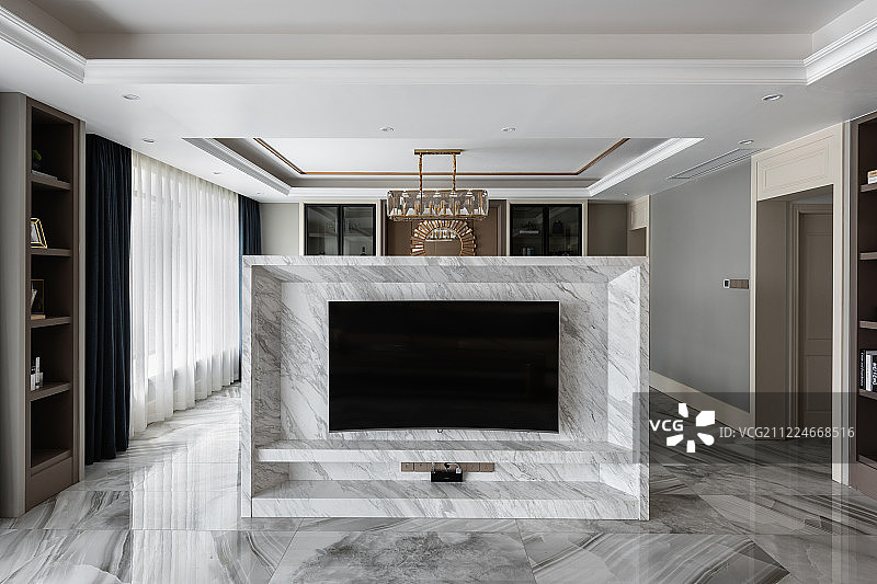 现代装修风格豪华客厅图片素材