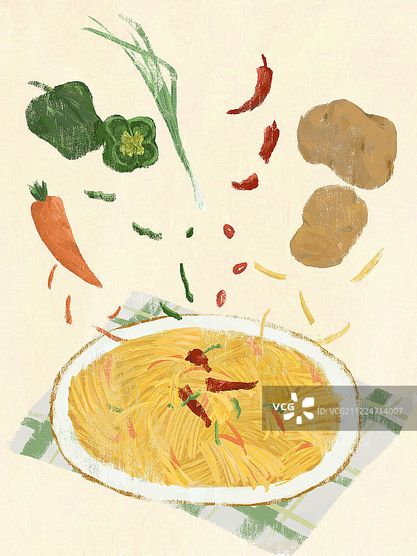 酸辣土豆丝图片素材