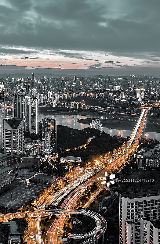 鸟瞰南坪图片素材