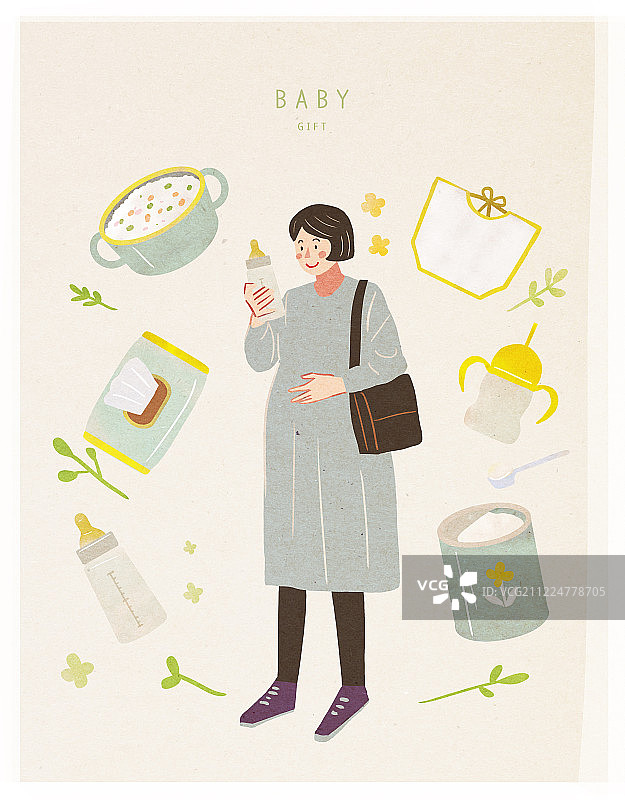 孕期婴儿用品与生活图片素材