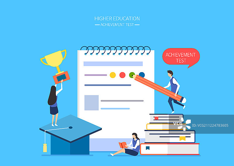 教育、学生、课程、模型、测试、奖杯、书、铅笔图片素材