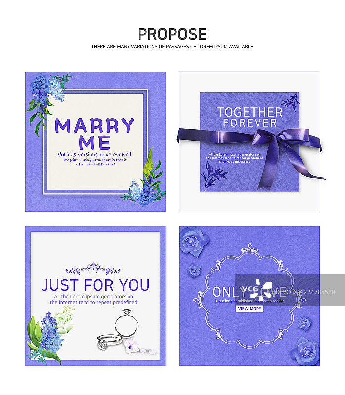 网站模板网页banner弹出窗口商业活动结婚求婚庆典花束图片素材