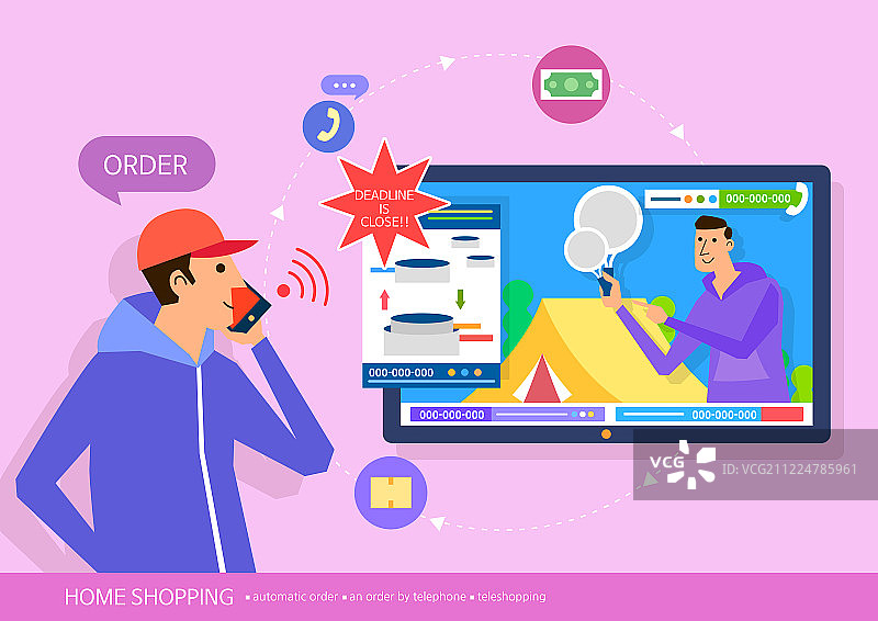 居家购物促销电视图片素材