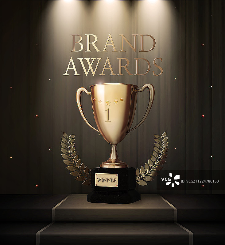 奖项，奖杯，一等奖图片素材