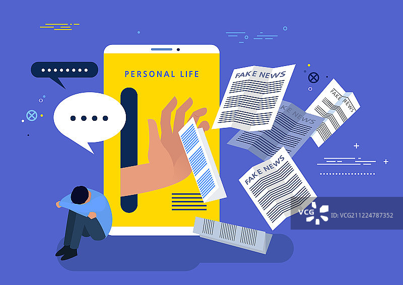 虚假新闻、报纸、问题、说谎者、黑暗图片素材