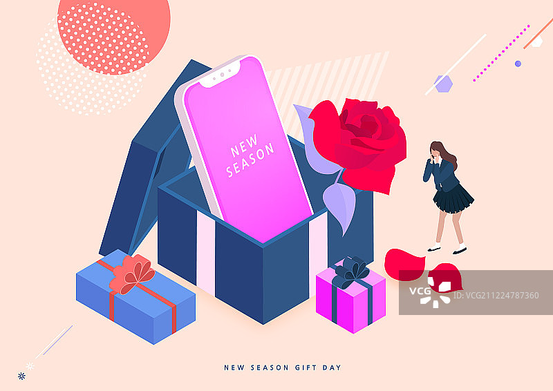 商业活动、礼品、购物、开学图片素材