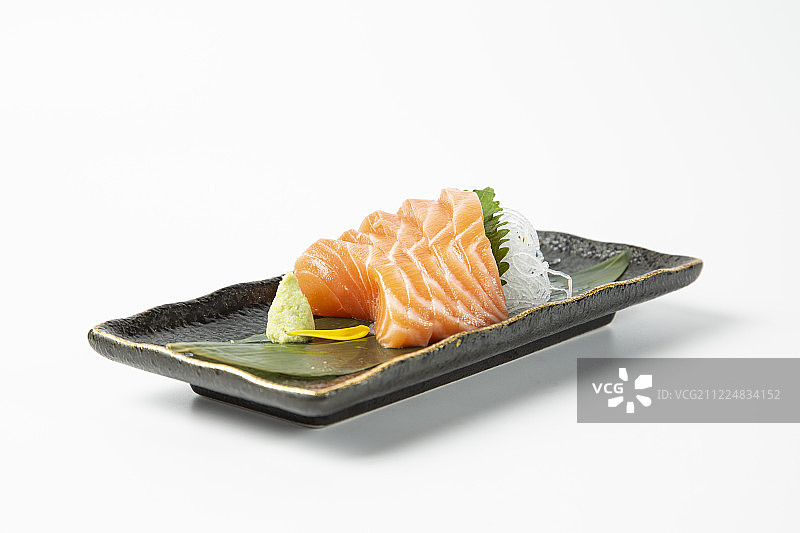 日本料理三文鱼刺身图片素材