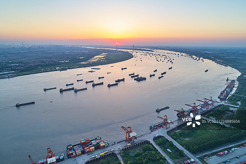 武汉阳逻港图片素材