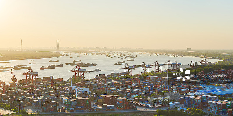 武汉阳逻港图片素材