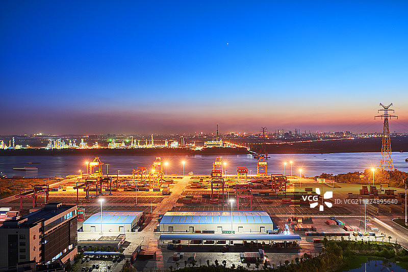 武汉阳逻港图片素材