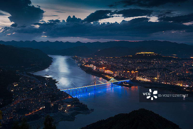 重庆云阳城市风光图片素材