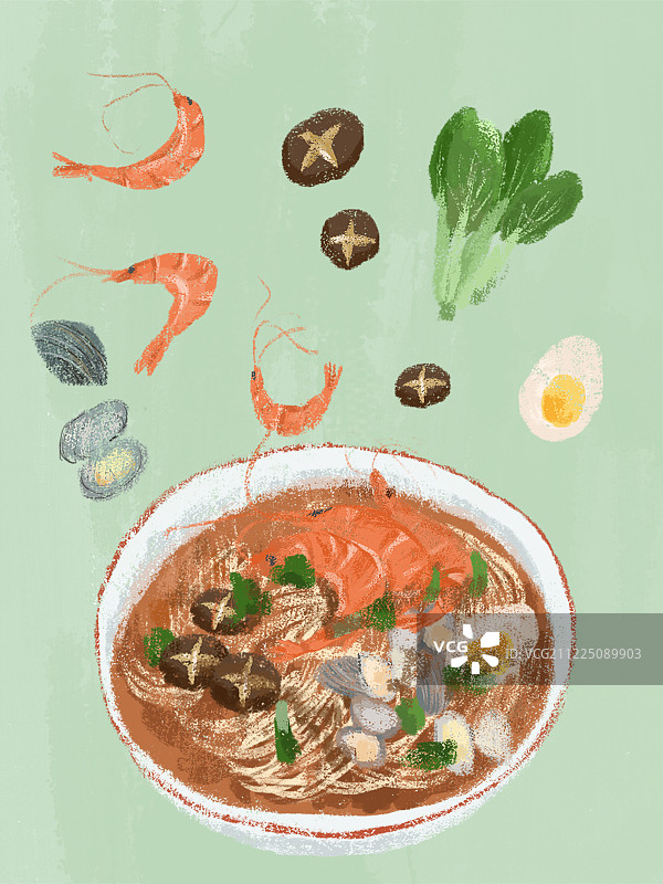 海鲜面图片素材