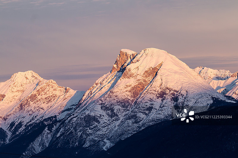 霍厄蒙德峰上的日出图片素材
