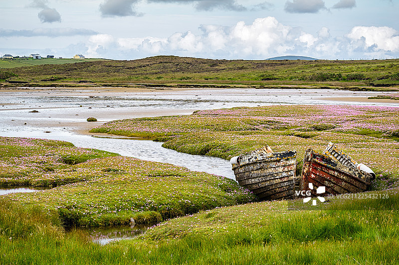 渔船停靠点图片素材