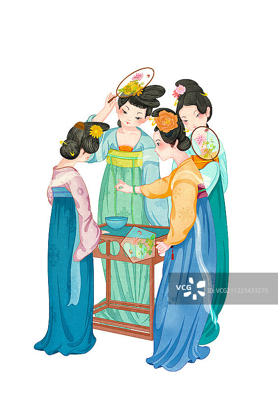 宫女游戏图图片素材