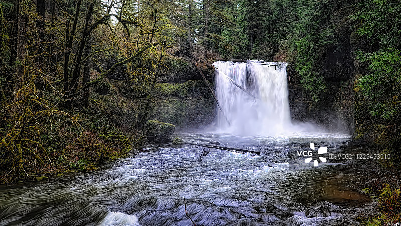银瀑公园的上北瀑布 II图片素材