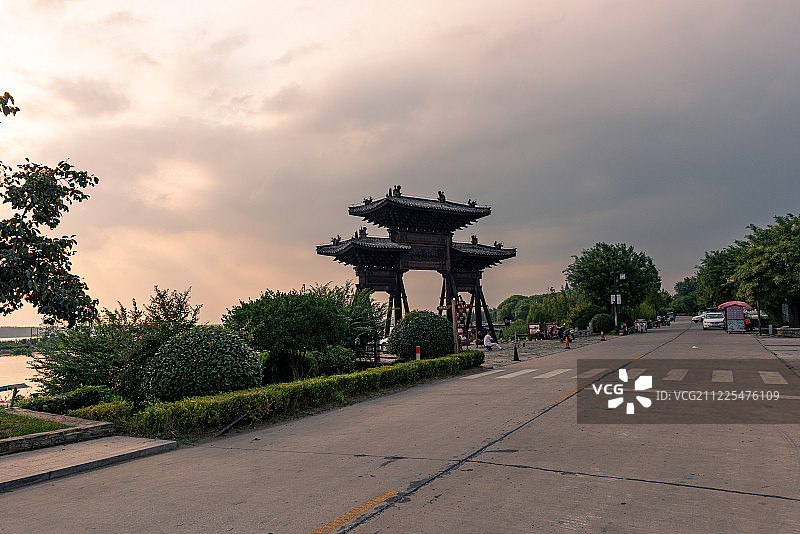 窑湾古镇风光图片素材