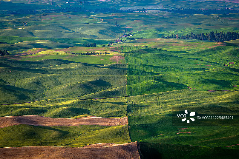 田野的连绵景观图片素材